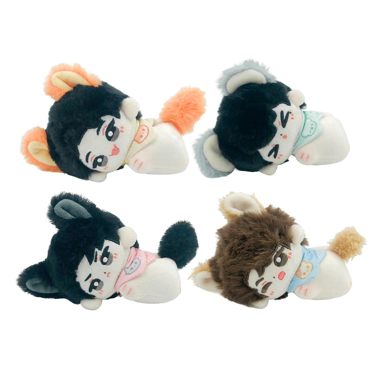 [Double Helix] Lying Plush Dolls (with bib) Ayden Sng Elio Exclusive Authorization